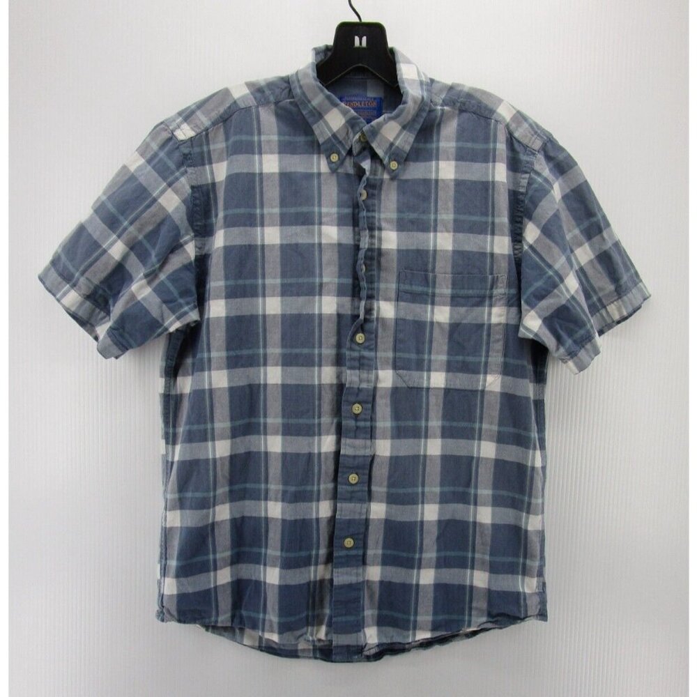 Pendleton Shirt Medium White Seaside Button Down … - image 1